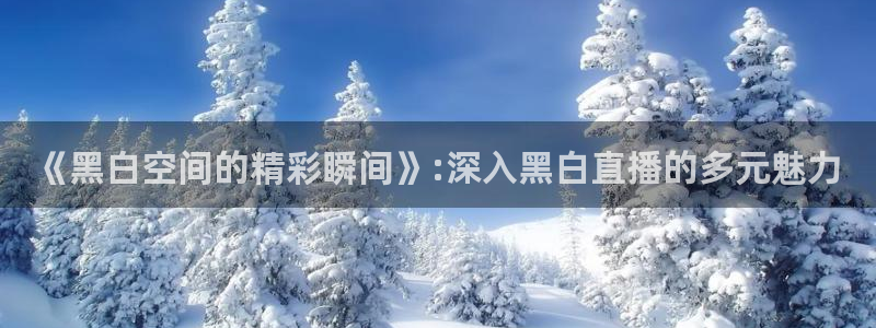 :直播吧：《黑白空间的精彩瞬间》:深入黑白直播的多元魅力